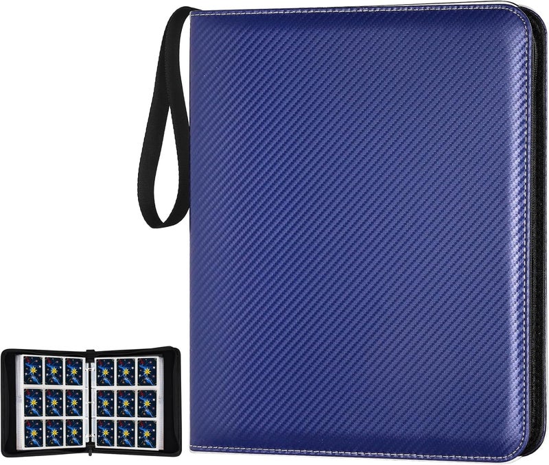 GERMUN Trading Card Binder, Premium 9 Pocket Card Binder, 720 Double Sided Pocket PU Collection Binder, Collector Album, Card Holder for MTG, TCG, Sports Cards (Black) - Image 1